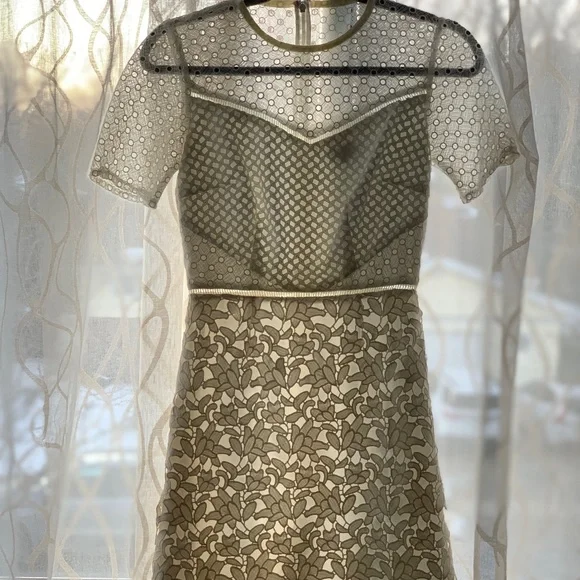 white lace maternity dresses for photoshoot Marisol 2 piece Maternity Photoshoot Dress in Ivory White M/L main image 1